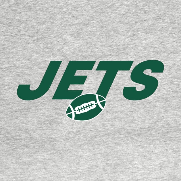 NY JETS football in green by Sleepless in NY